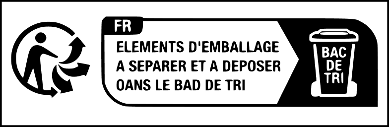 Triman logo — France sorting and recycling indicator