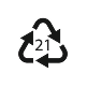 PAP21 marking — paper cardboard packaging recycling (EU)