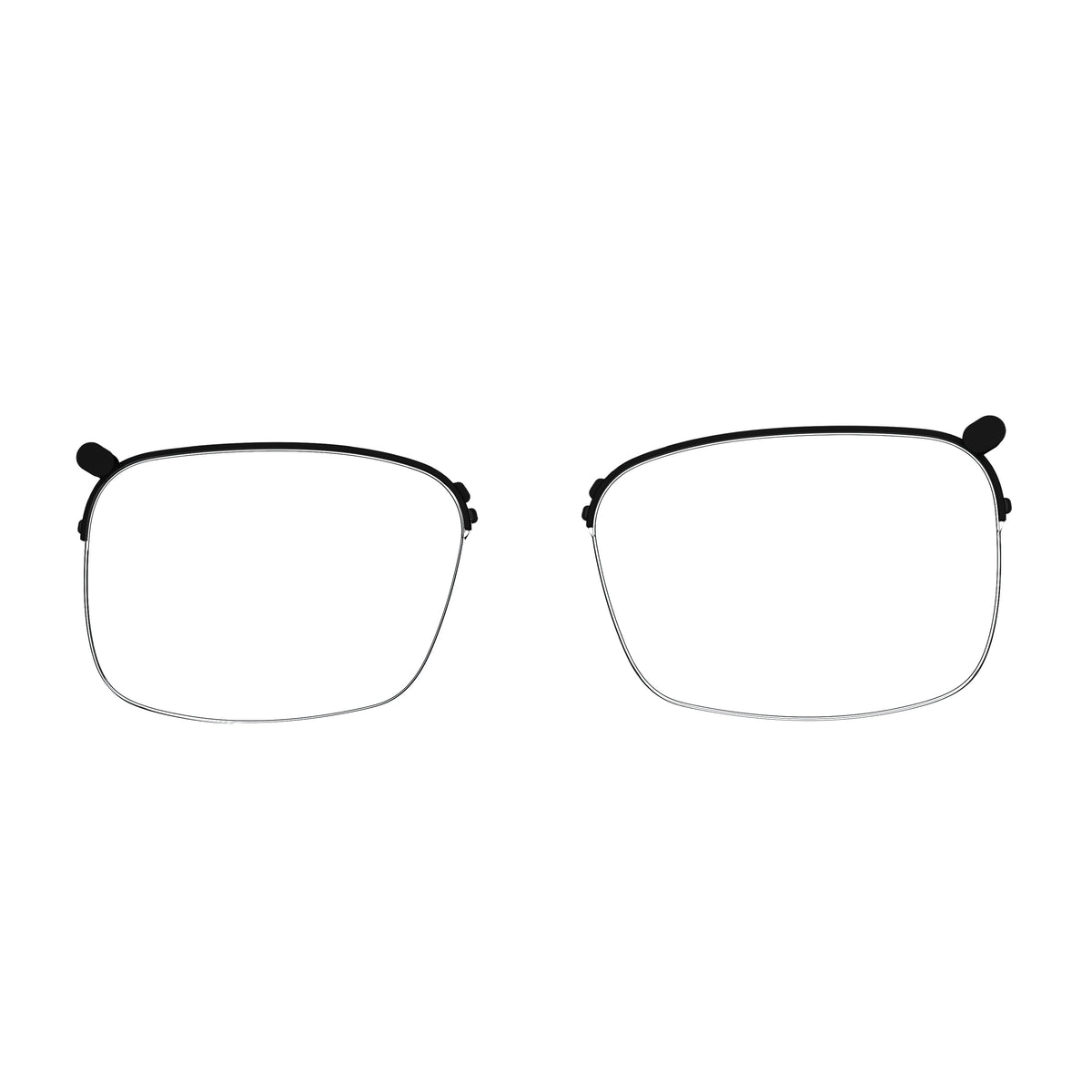 Close-up of DEEPLUM prescription lens compatible with F1 magnetic frame.